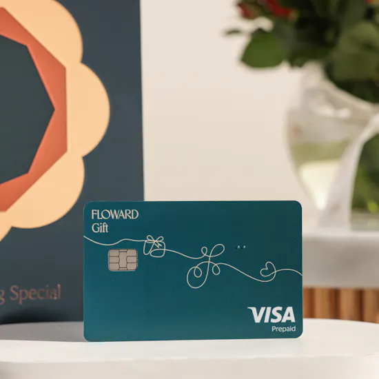 Floward 150 KWD Card | Romantic Flowers and Balloon