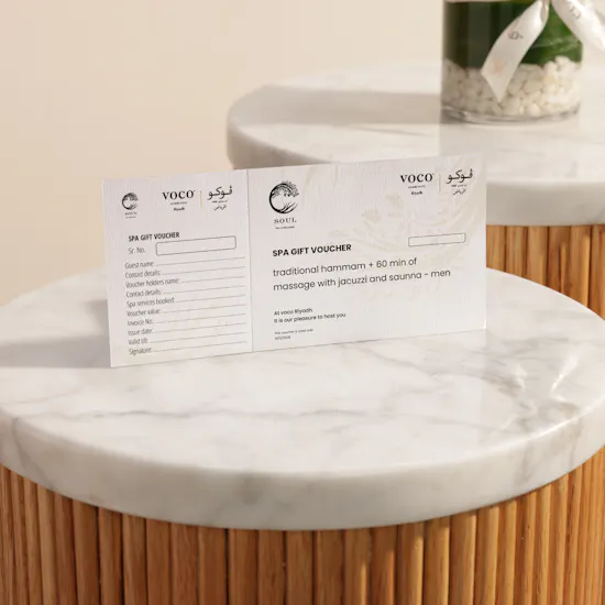 Voco Spa Gift Voucher for Men | Gentle Flowers Vase