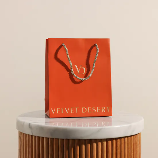 Velvet Desert Kuwait Map Outline Charm Gold Plated Necklace