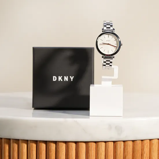 Dkny Ellington Silver Stainless Steel Women's Watch