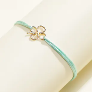 Leïa K. Solid Clover Bracelet