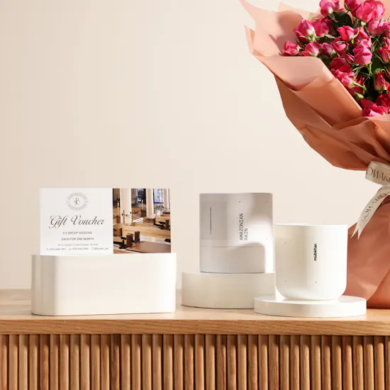 Sculpt Pilates Club Voucher | Mubkhar Candle and Flower