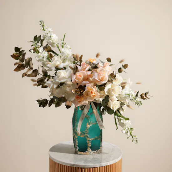 Whispers of Serenity Grace Flowers Vase