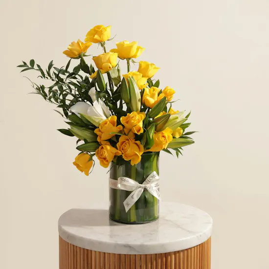 Calm and Peace Flowers Vase