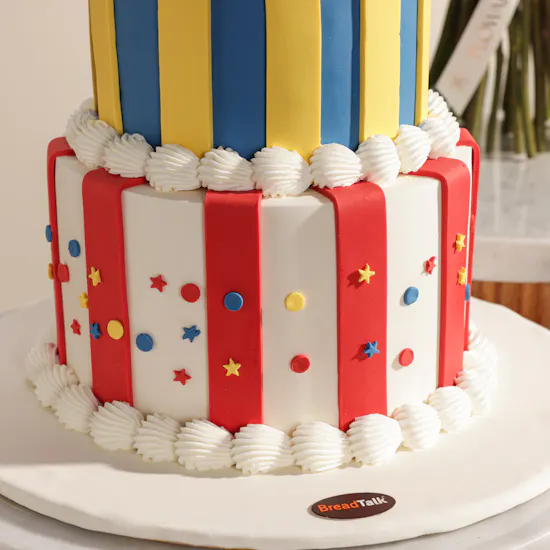 BreadTalk 2-Tier Carousel Cake | Playful Flowers