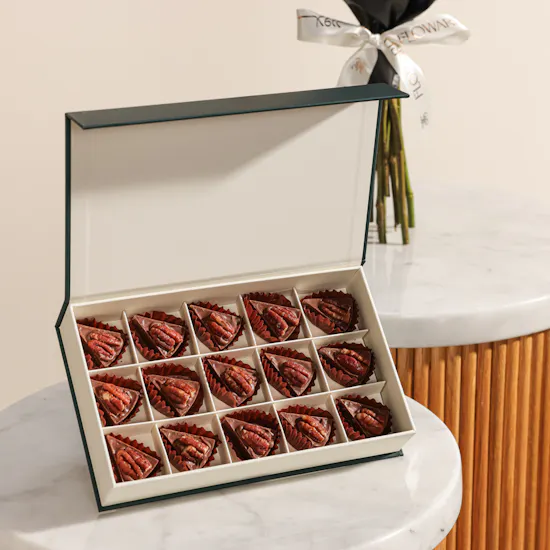 Floward Pecan Salted Caramel Small Chocolate Box | Graduation Roses