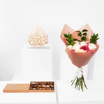 More Small Stuffed Dates Box | Ramadan Mubarak Roses