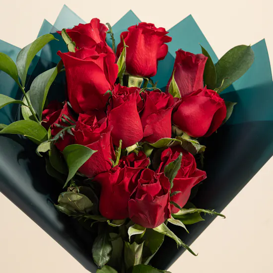 Siran by Iram Gold and Diamond Letter Alef Necklace | Roses of Love Bouquet