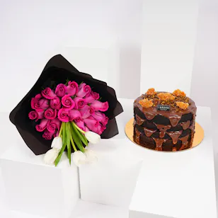 Laviviane Nutella Cake | Roses Bouquet