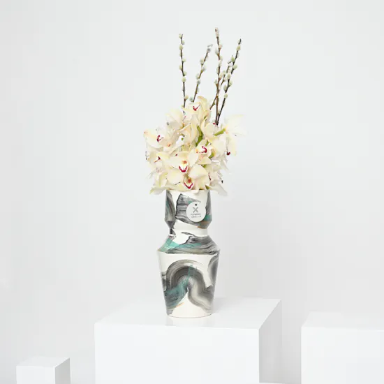 Modern Cymbidium | Ceramic Vase
