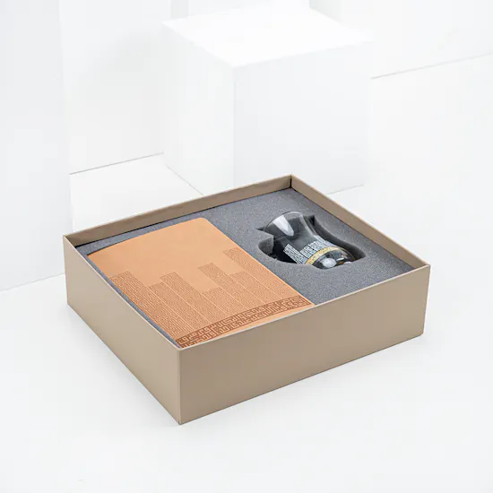 Dimlaj Abraj Glass & Notebook Set | Gold