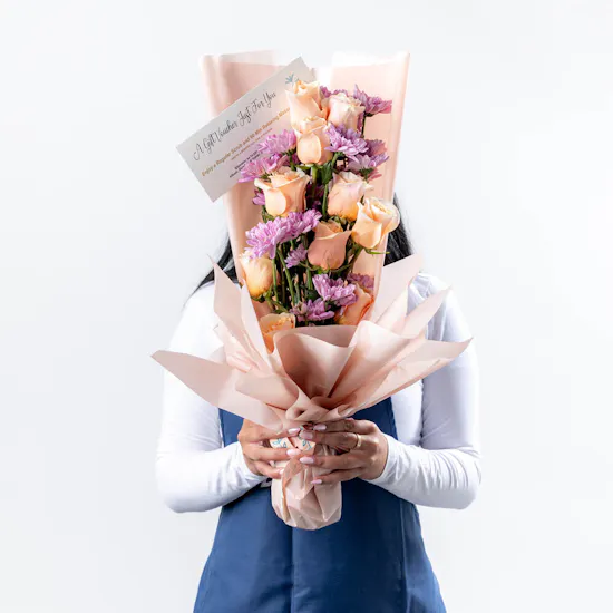 Sparadise Scrub and Massage Voucher | Elegant Bouquet