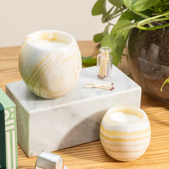 Lumiz Candles Premium Candles Set | Chocolate Box and Plant