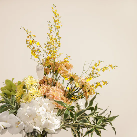 Shiny Sunrise Flowers Vase by September Studio