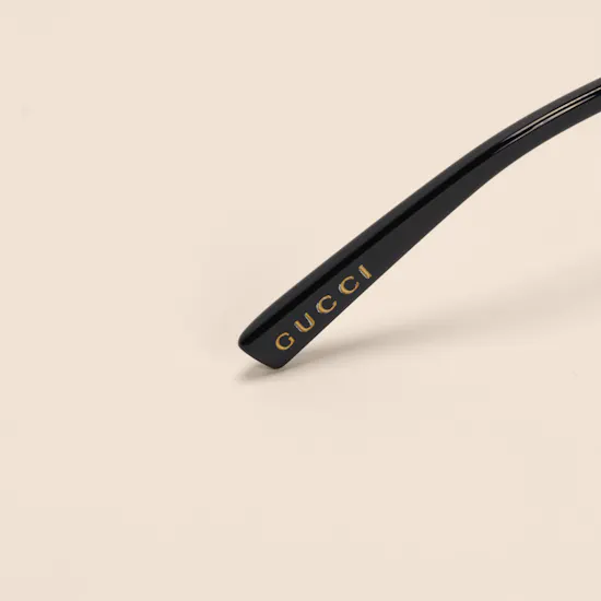 Gucci Silver-tone Frameless Oval Women's Sunglasses