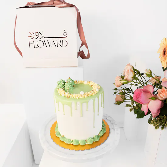 Floward Vanilla Hazelnut White Chocolate Cake | Get Well Soon Bouquet