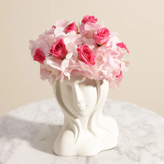 Femininity's Crown Flower Vase