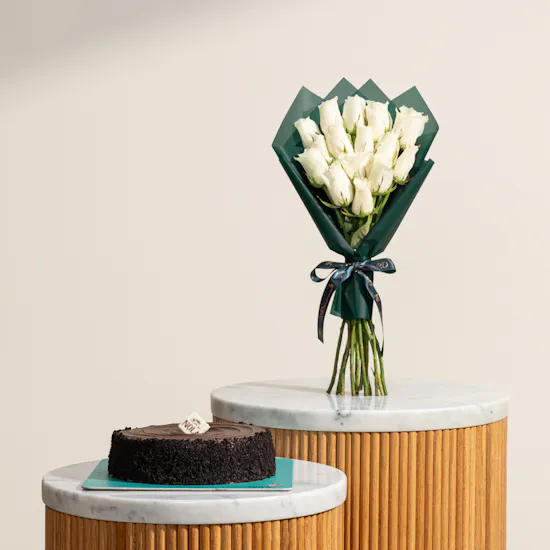 Nola Devil Chocolate Cake | Deliciously Daring Flower Bouquet