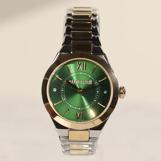 Roberto Cavalli Silver and Gold Women's Watch
