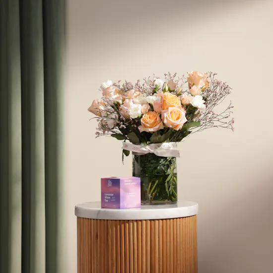 Feel Good Tea Lavender Allure | Blooms Flowers Vase