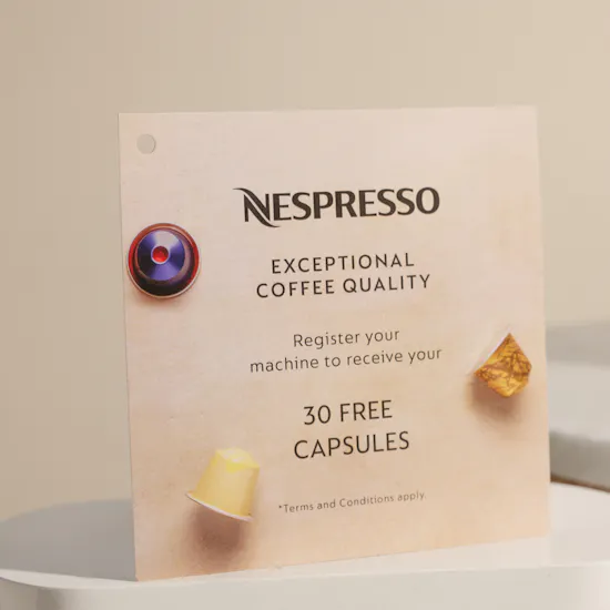 Nespresso Essenza Mini D30 Black Coffee Machine with Capsules