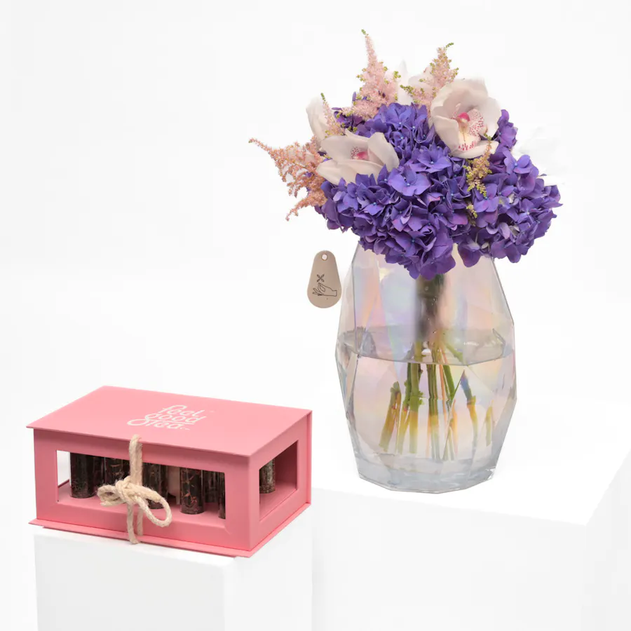 Feelgood Tea Varieties with Floral Beauty Vase  6