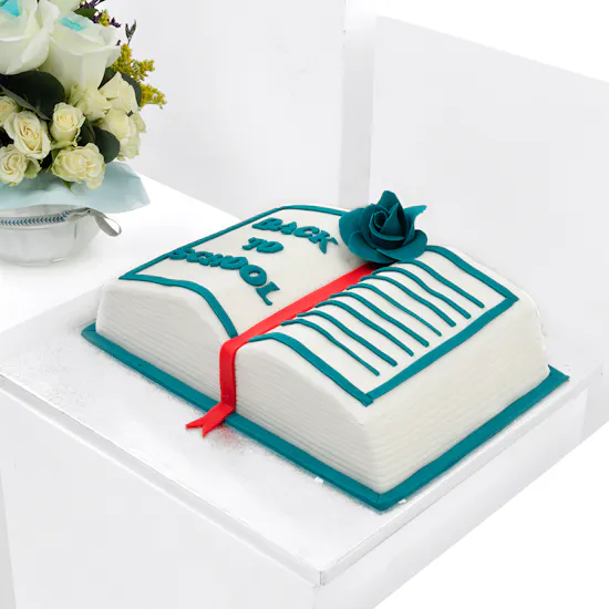 Back To School Book Cake | Flowers