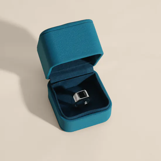 Floward Monolith Ring Silver Men's Ring | Size 9