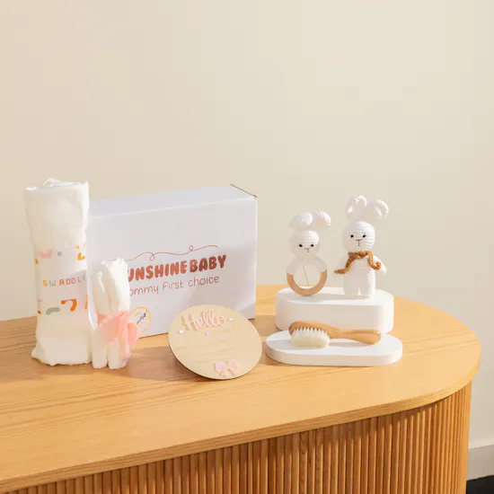 Sunshine Baby Girl Cute White Bunny Set