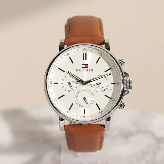 Tommy Hilfiger Men's Brown Leather Watch