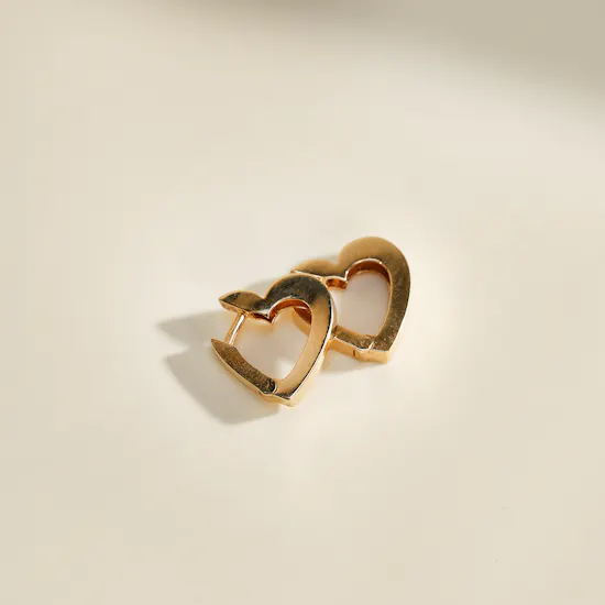 Baby Chic by Izmirain Heart Hoop Babies Earrings