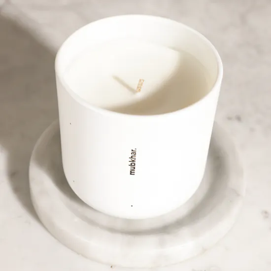Mubkhar California Gold Scented Candle | Radiant Wellness Flower Bouquet