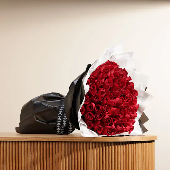 100 Roses Birthday Bouquet