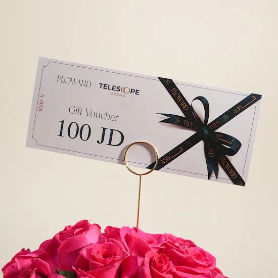 Telescop Derma 100 JD Signature Skin Ritual Unisex Gift Voucher | Calm Flower Vase