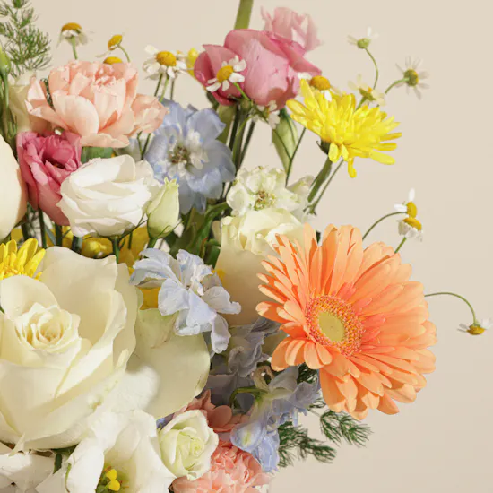Colorful Spring Flower Vase