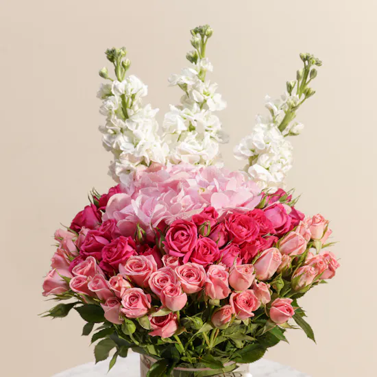 Charming Happy Birthday Flowers Vase