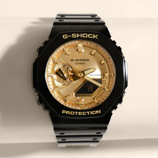 Casio G-Shock Black and Gold Men's Watch