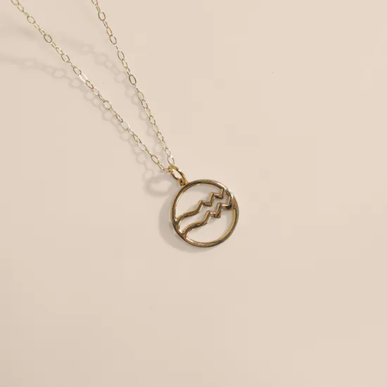 Miss L' by L'azurde Aquarius Gold Women's Necklace