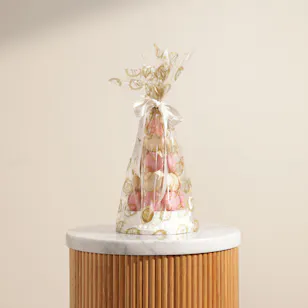 Ladurée Vanilla and Rose Macarons Pyramid Ladurée Vanilla and Rose Macarons Pyramid