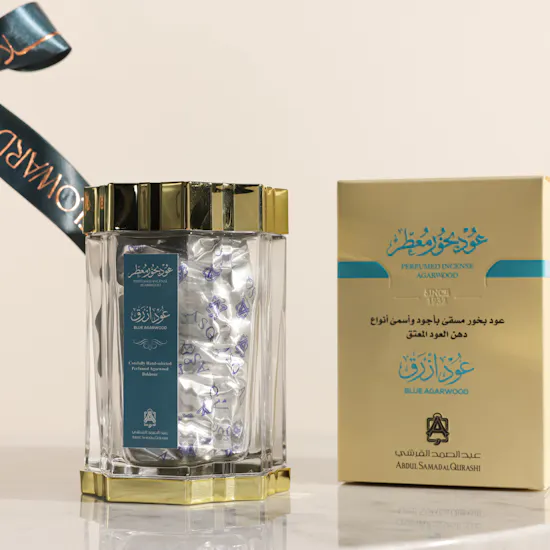 Abdul Samad Al Qurashi Blue Oud Scented Incense Stick | White Tune Flowers Bouquet