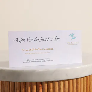 Sparadise 60 Min Thai Massage Voucher Sparadise 60 Min Thai Massage Voucher