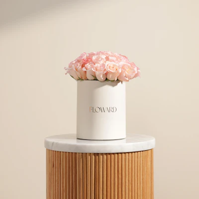 Inspired Light Pink Roses Box | 25 Flowers Inspired Light Pink Roses Box | 25 Flowers