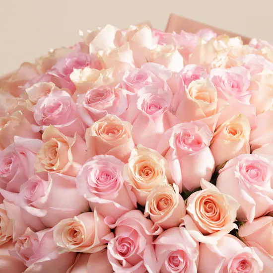 Pastel Whispers Rose Bouquet