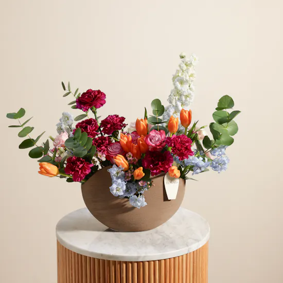 Colorful Flowers Vase