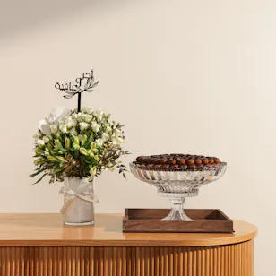 Nouga Mixed Chocolates Crystal Stand | Bright Recovery Flowers Nouga Mixed Chocolates Crystal Stand | Bright Recovery Flowers