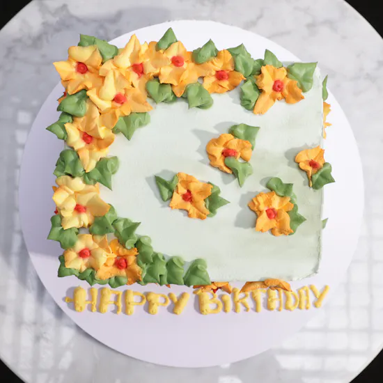 Floward Floral Cube Cake | Chocolate Salted Caramel