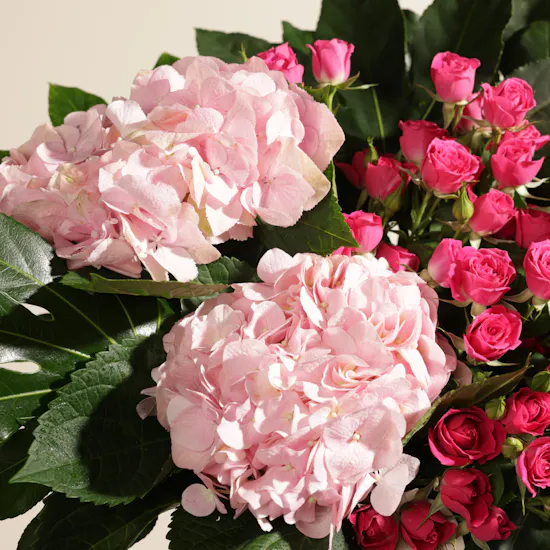 Pink Joy Garden Flowers Vase
