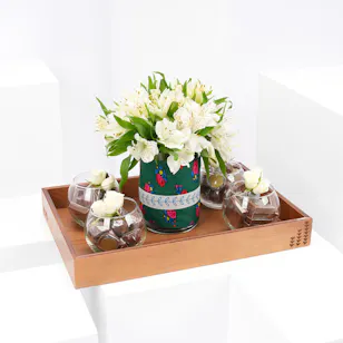 Floward Chocolates | White Blooms Floward Chocolates | White Blooms