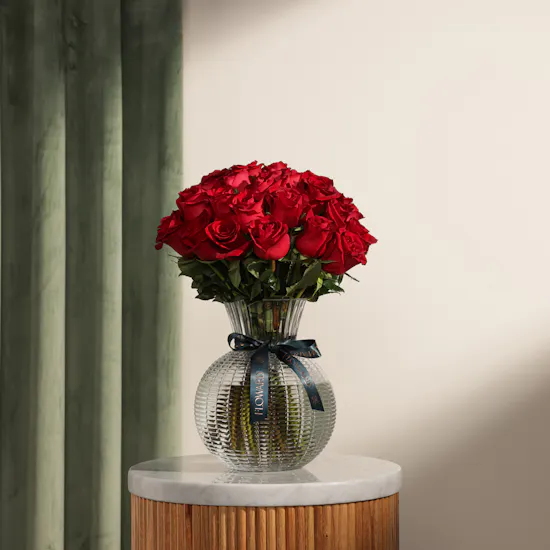 Royal Red Rose Vase