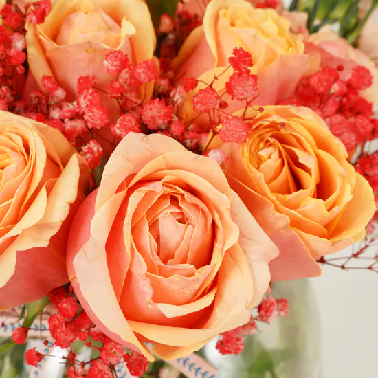 Peachy Elegance | Flower Vase